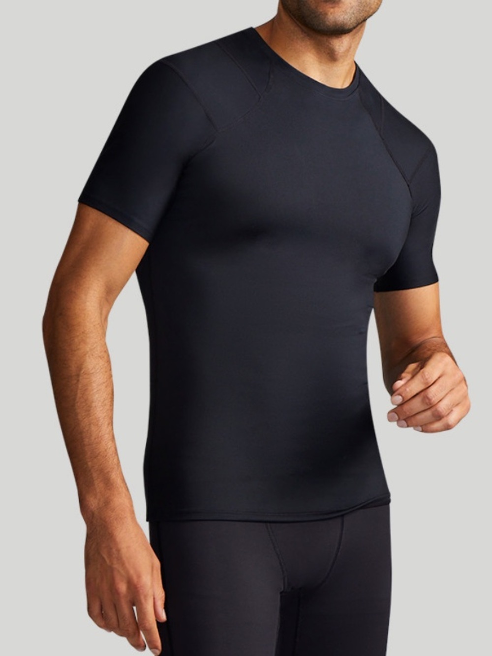 Tommie Copper Shoulder Support Shirt | Men's Short Sleeve black Size XXL